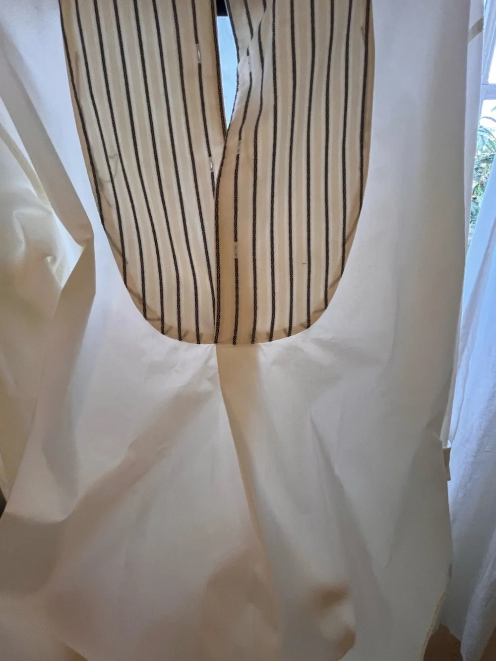 RRL Double RL 1990s Triple Star Bib Tuxedo Shirt XL White Band Collar - Picture 5 of 9